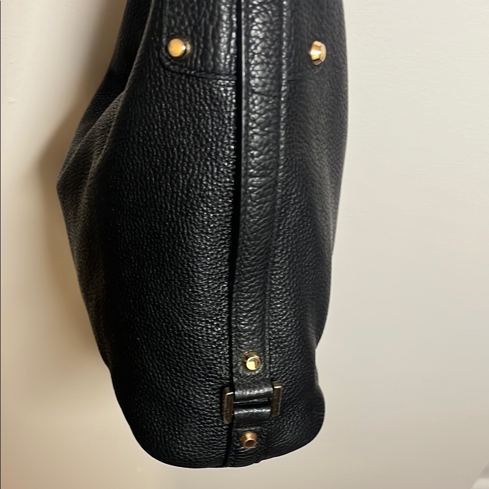 Michael Kors Black Hobo Bag Sleek Leather Design - Picture 3 of 13